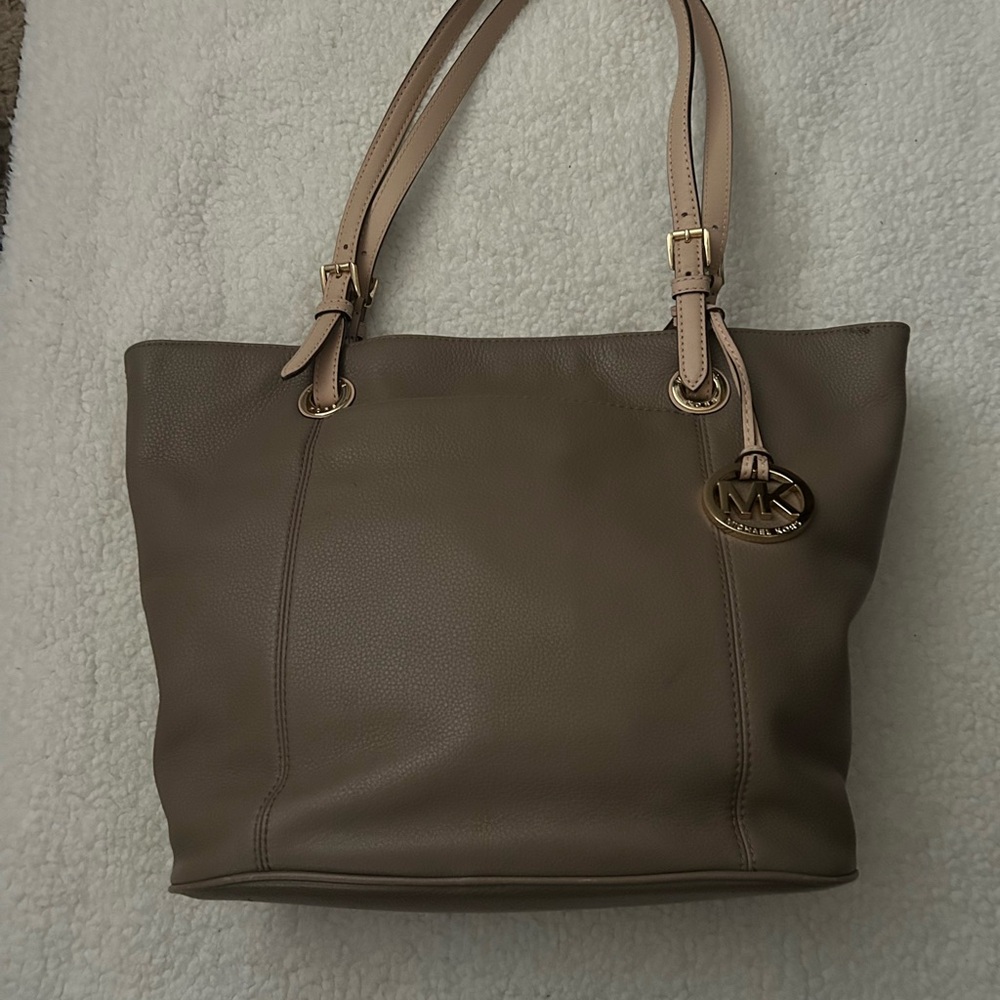 Michael Kors Taupe Leather Tote